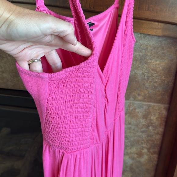 Torrid Midi Lenny Smocked Bodice Dress Barbie Pink size 2X - Picture 5 of 12